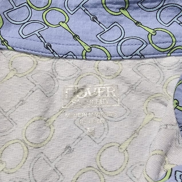 Dover Saddlery Riding Sport size M 1/4 zip pullover top equestrian Horsebit. - Picture 3 of 4